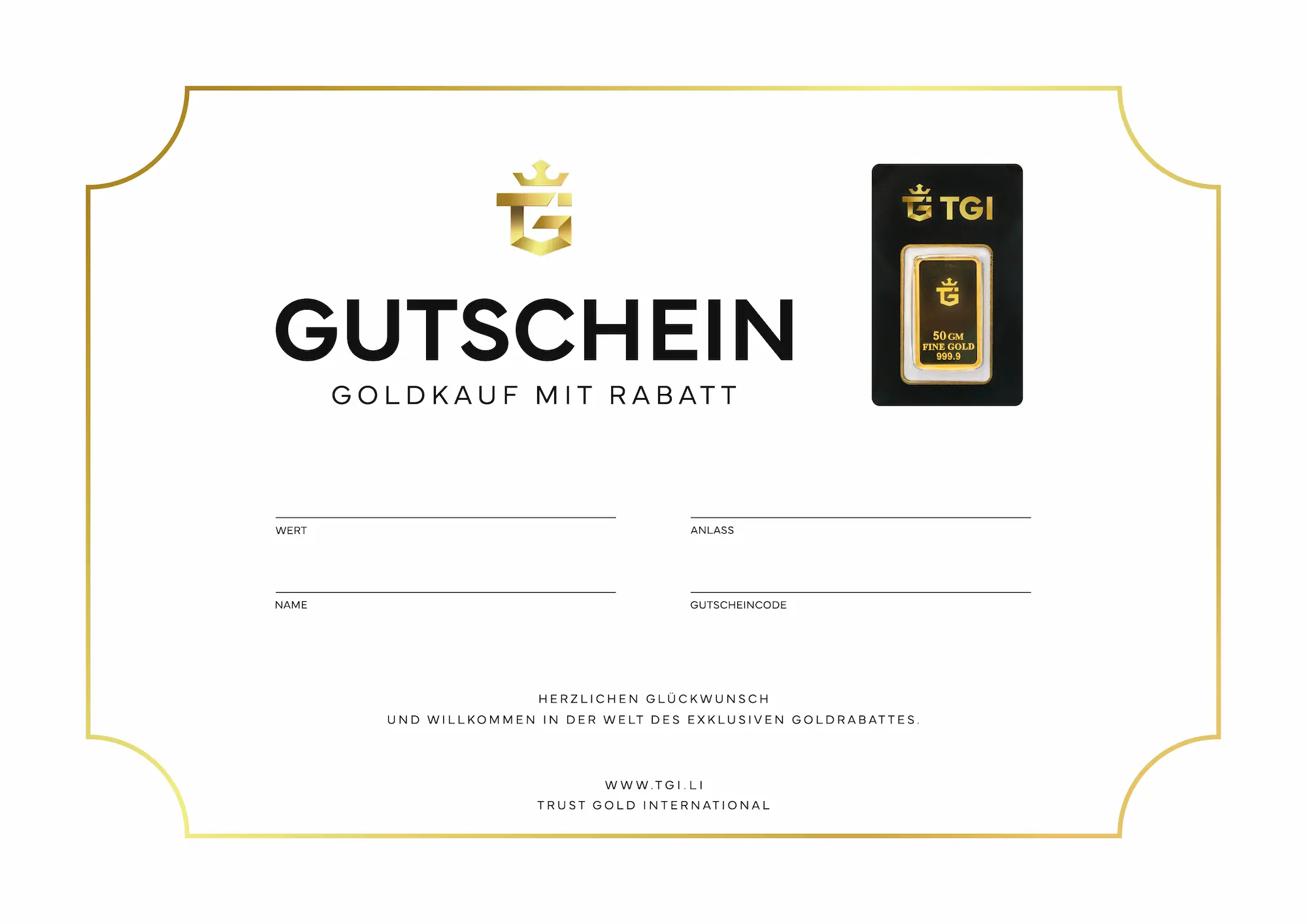 Gutschein – Variante 2