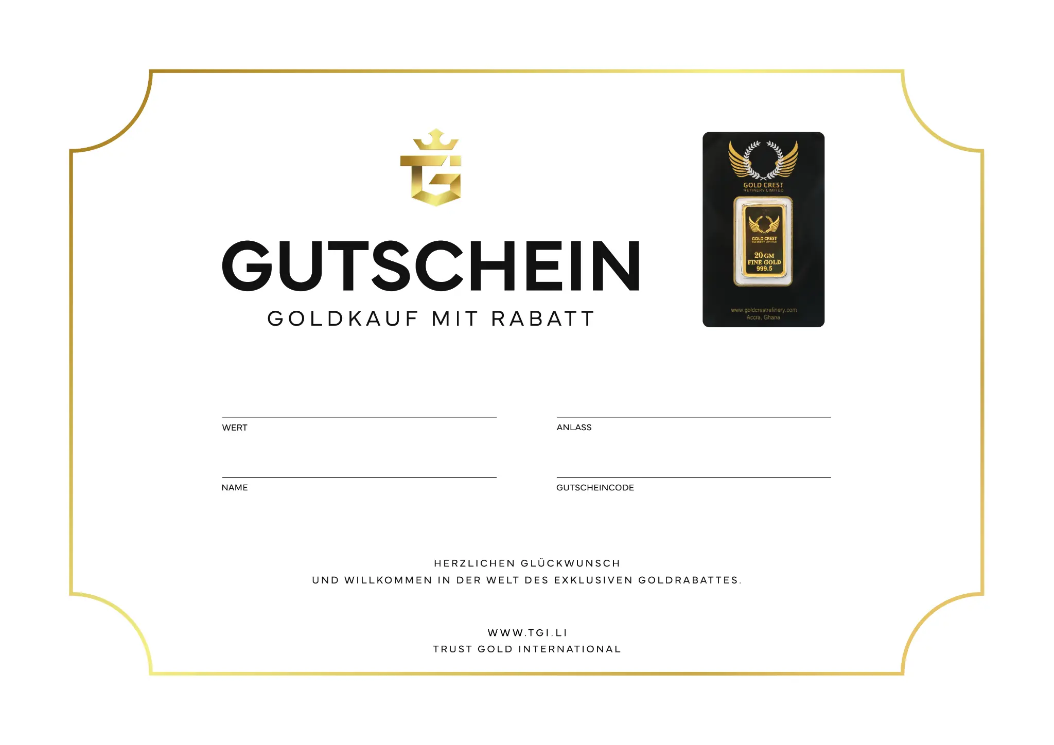 Gutschein – Variante 2
