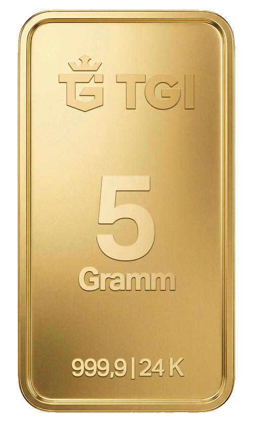 5 gramové zlaté slitky